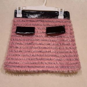 NWT! Cute! Pink and black skirt.